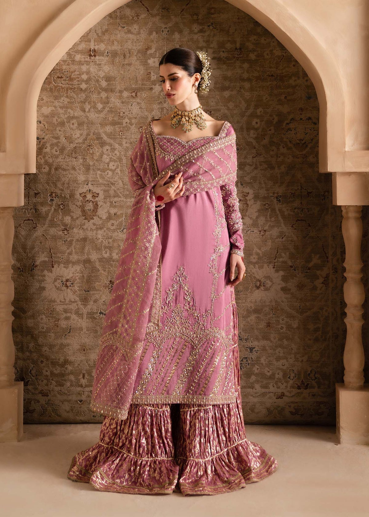 Kanwal Malik | Shehnai Luxury Pret 26 |Saliha - Formal Dress - available at Maria Faisal in UK and USA.