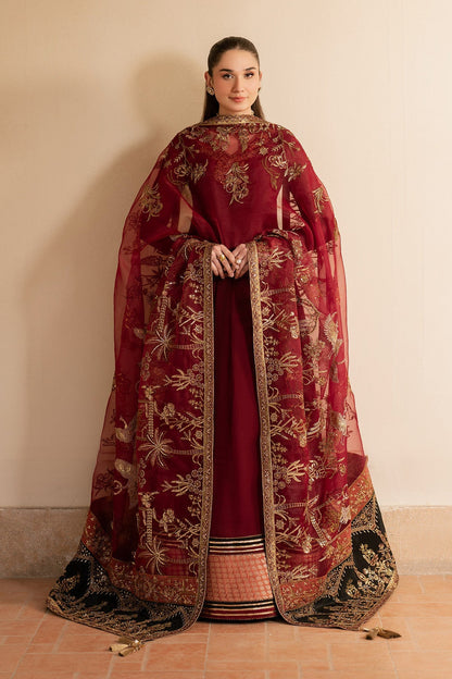 Alizeh | Ready to wear | Maroon Dress 3 piece - RTW1024 - Ladies Clothes - Maria Faisal