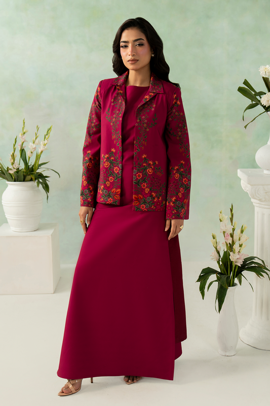 Zarposh | Folds SS 26 | ROUX - Casual Dress - available at Maria Faisal in UK and USA.