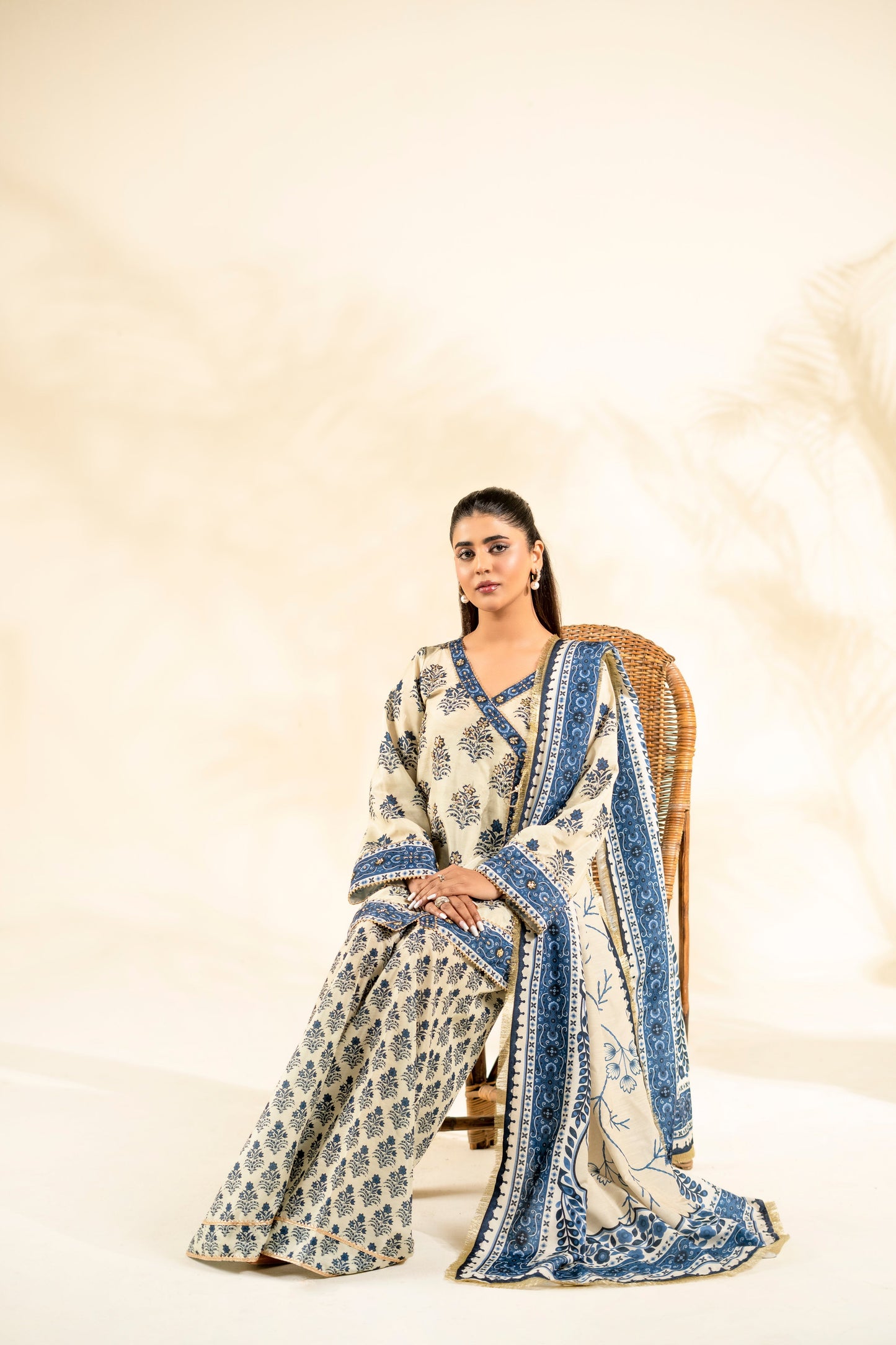 Faiza Faisal | Elara Luxury Pret | IVORY ZEEN - Luxury Dress - available at Maria Faisal in UK and USA.