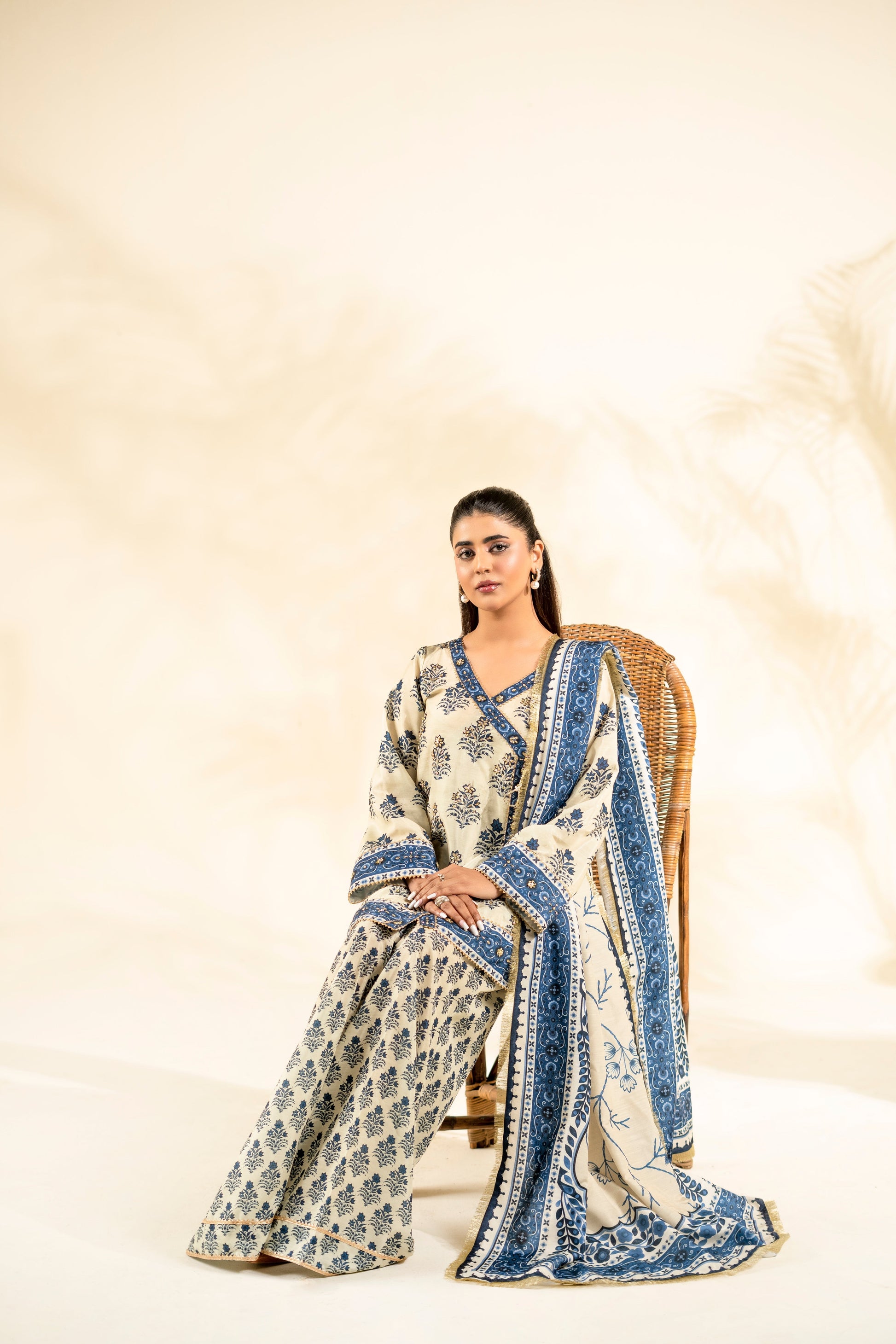 Faiza Faisal | Elara Luxury Pret | IVORY ZEEN - Luxury Dress - available at Maria Faisal in UK and USA.