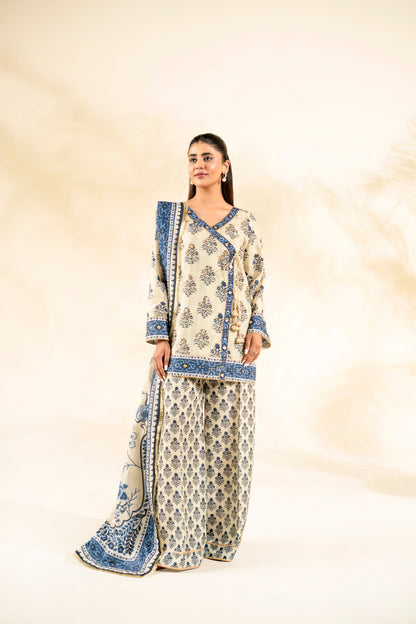 Faiza Faisal | Elara Luxury Pret | IVORY ZEEN - Luxury Dress - available at Maria Faisal in UK and USA.