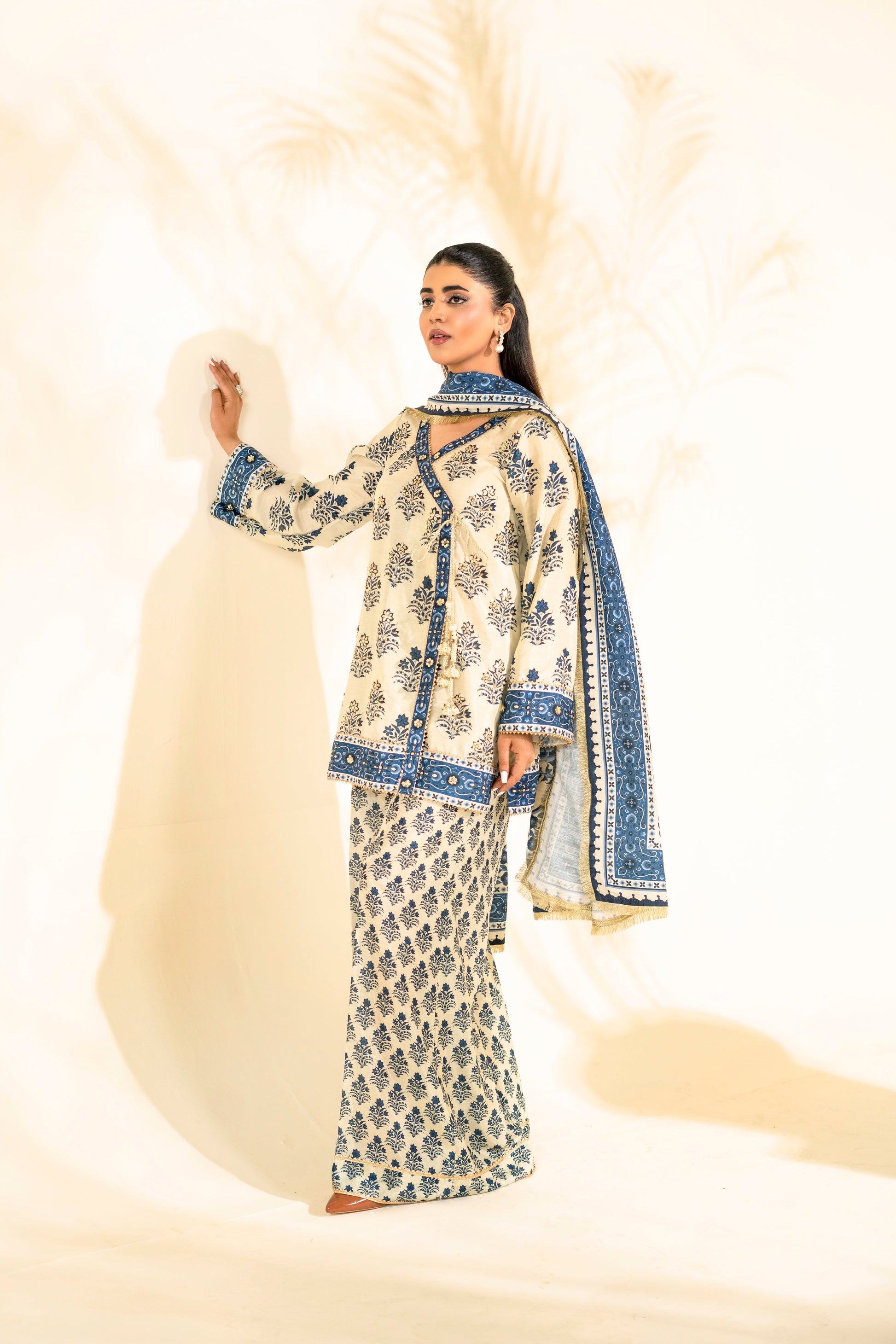 Faiza Faisal | Elara Luxury Pret | IVORY ZEEN - Luxury Dress - available at Maria Faisal in UK and USA.