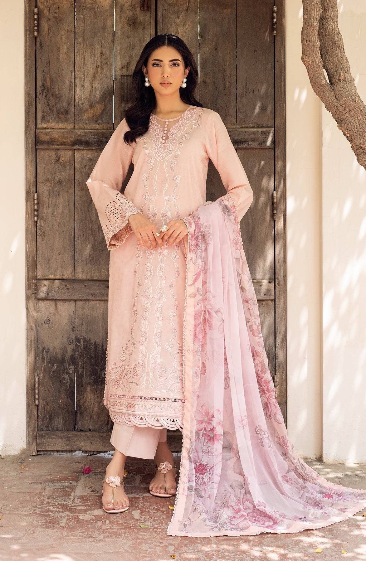 Zarif | Nura Textured Lawn 25 | VIYANA by Maria Faisal - Registered Vendor of : Zarif - type : Ladies Clothes - 100% original wedding dresses