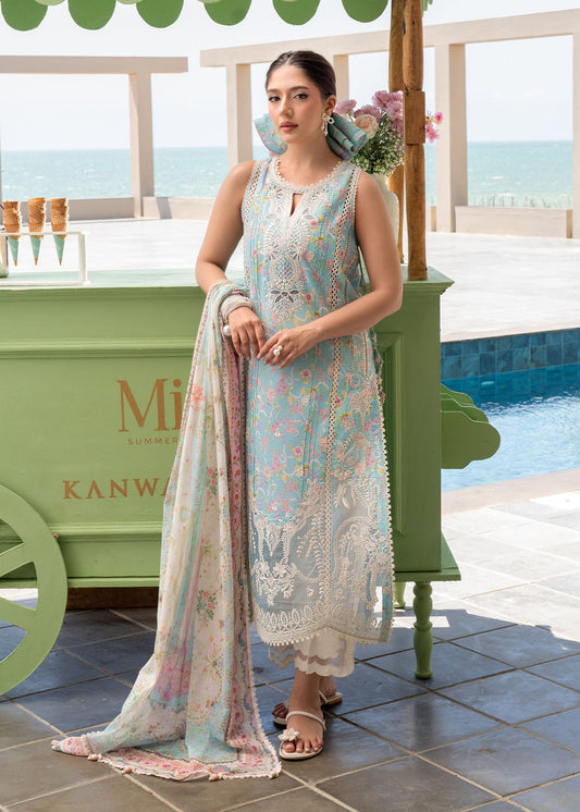 Kanwal Malik | Mira Summer Lawn 26 | Tiya - Luxury Dress - available at Maria Faisal in UK and USA.
