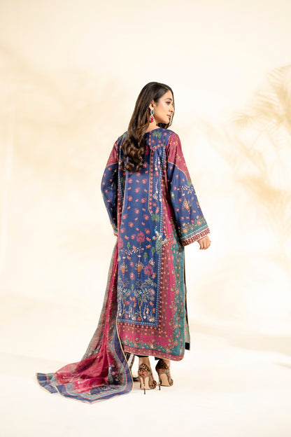 Faiza Faisal | Elara Luxury Pret | ROUGE NAVY - Luxury Dress - available at Maria Faisal in UK and USA.
