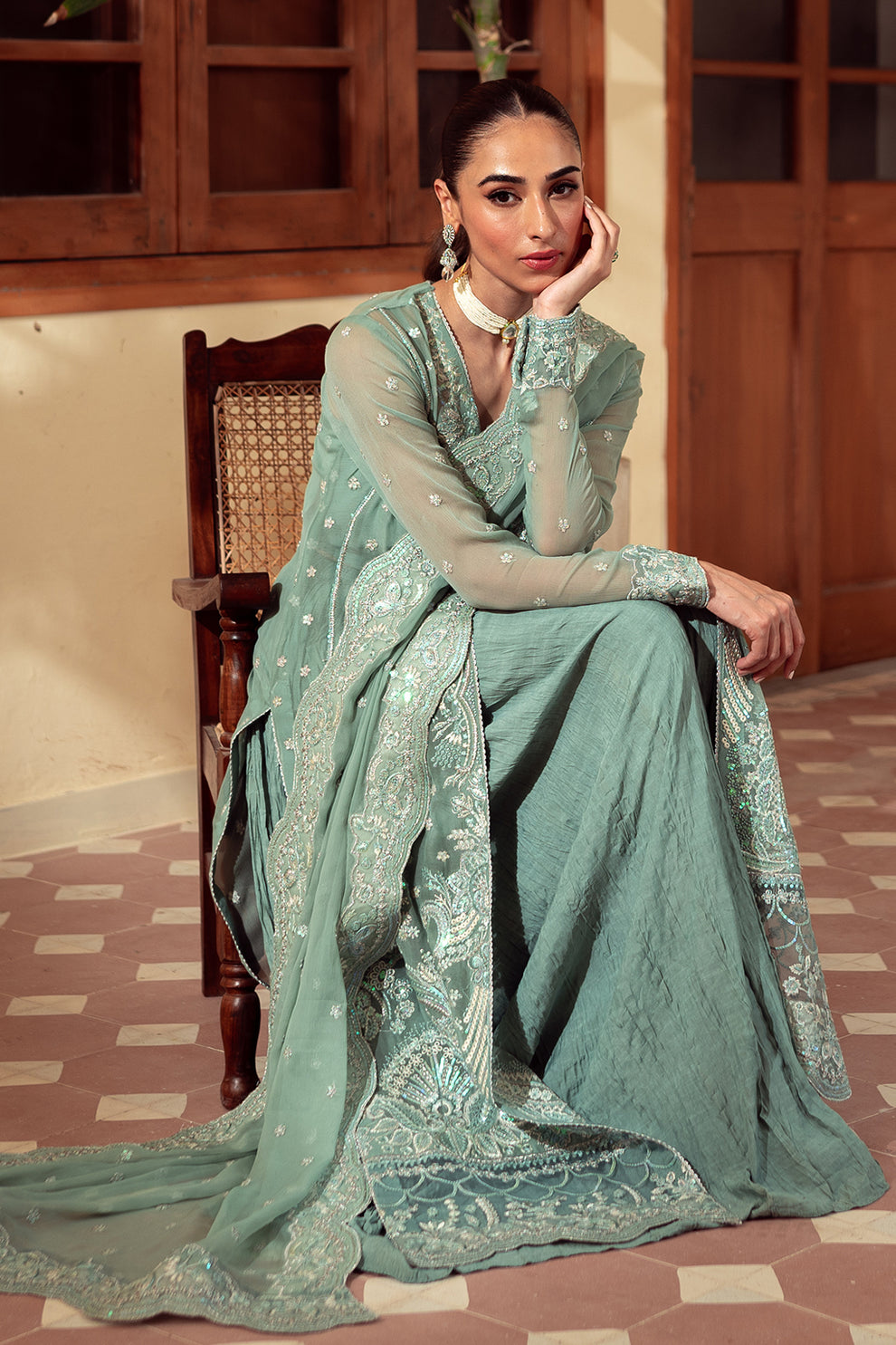 Neeshay | Dastaan Luxury Chiffon | Heer - Wedding Dress - Maria Faisal