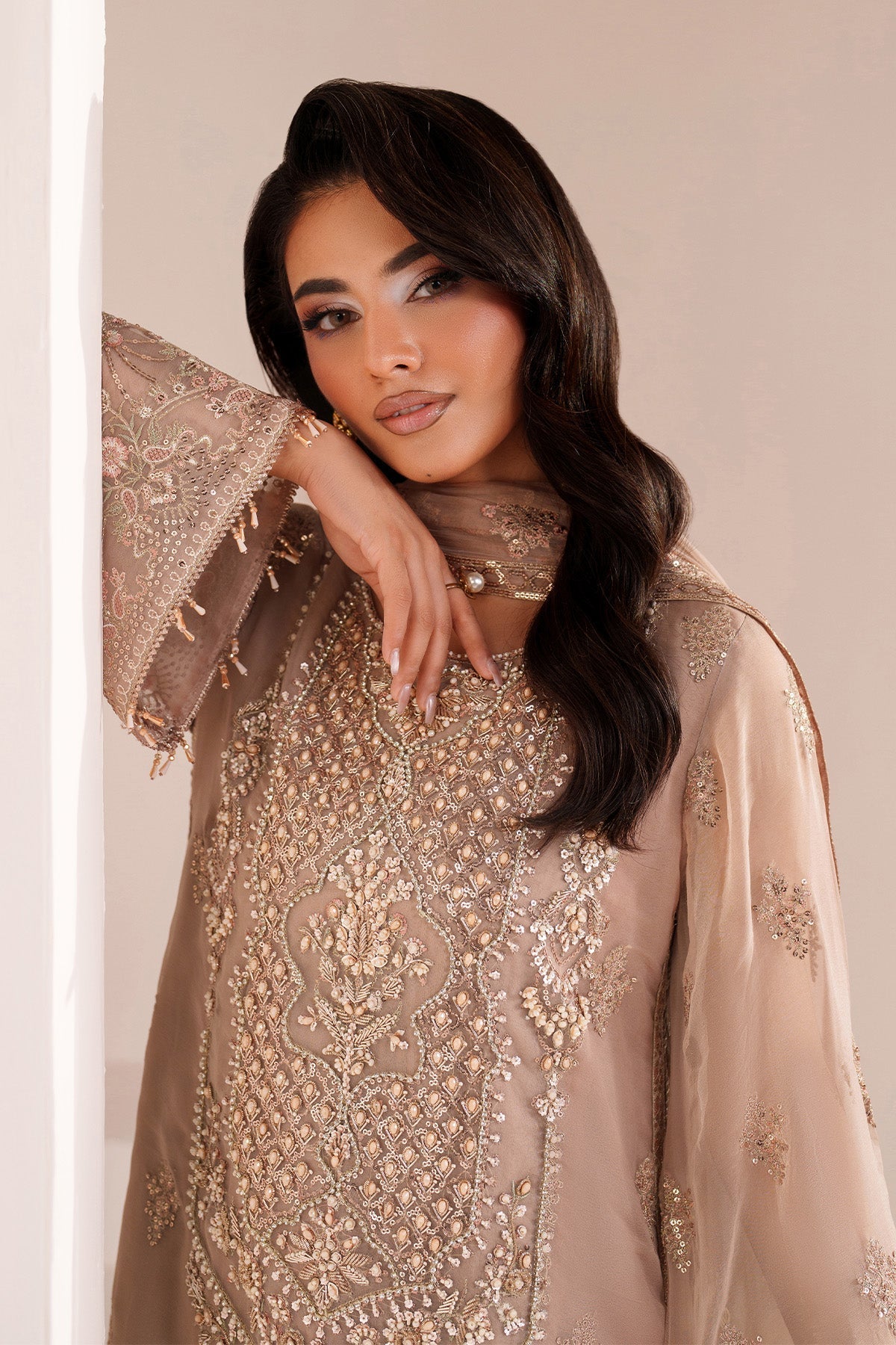 Alizeh | Aymal Handcrafted Luxury Formals | AF-BHM-4064-Cove - Formal Dress - available at Maria Faisal in UK and USA.