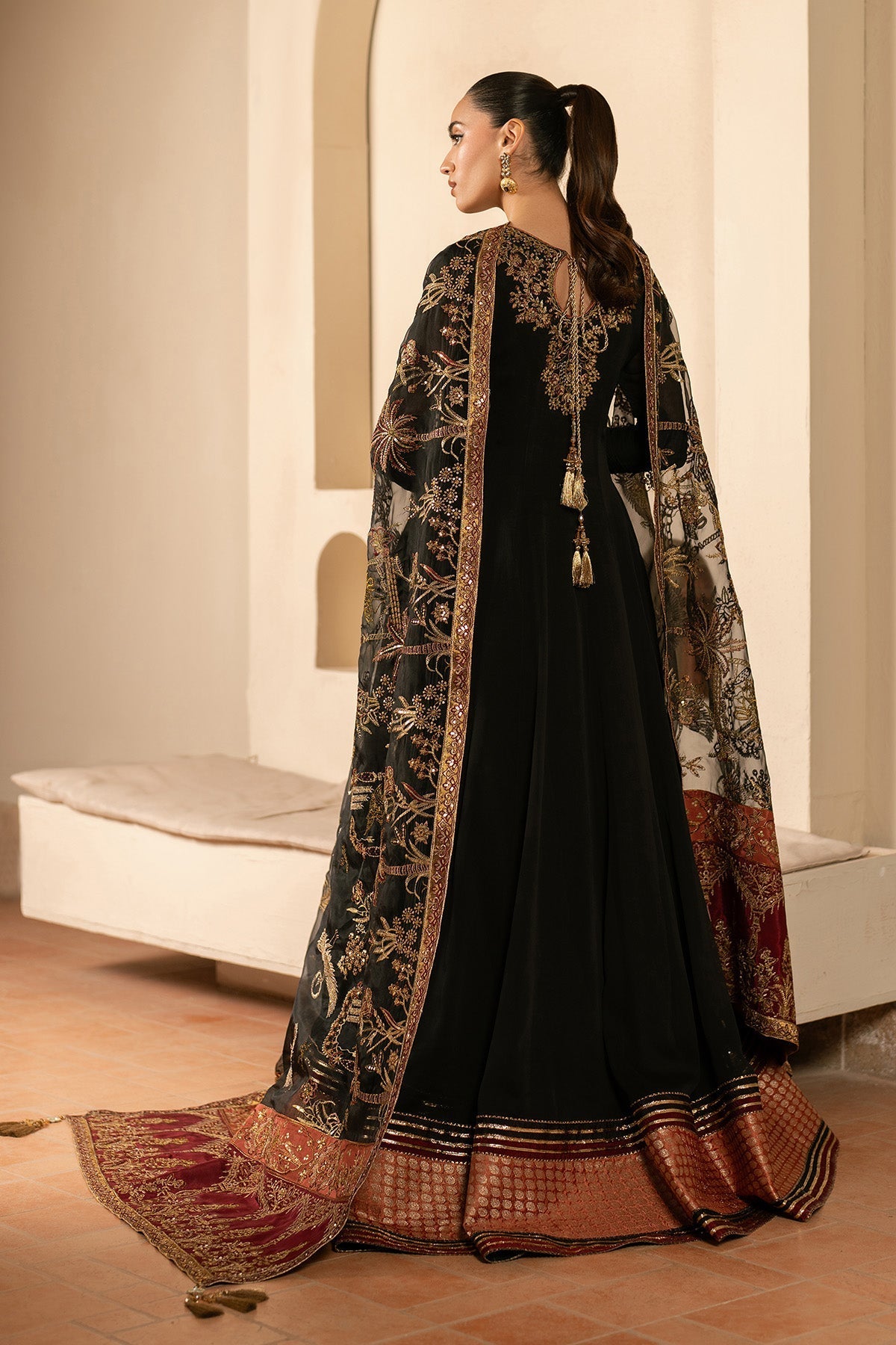 Alizeh | Ready to wear | Black Dress 3 piece - RTW1025 - Ladies Clothes - Maria Faisal