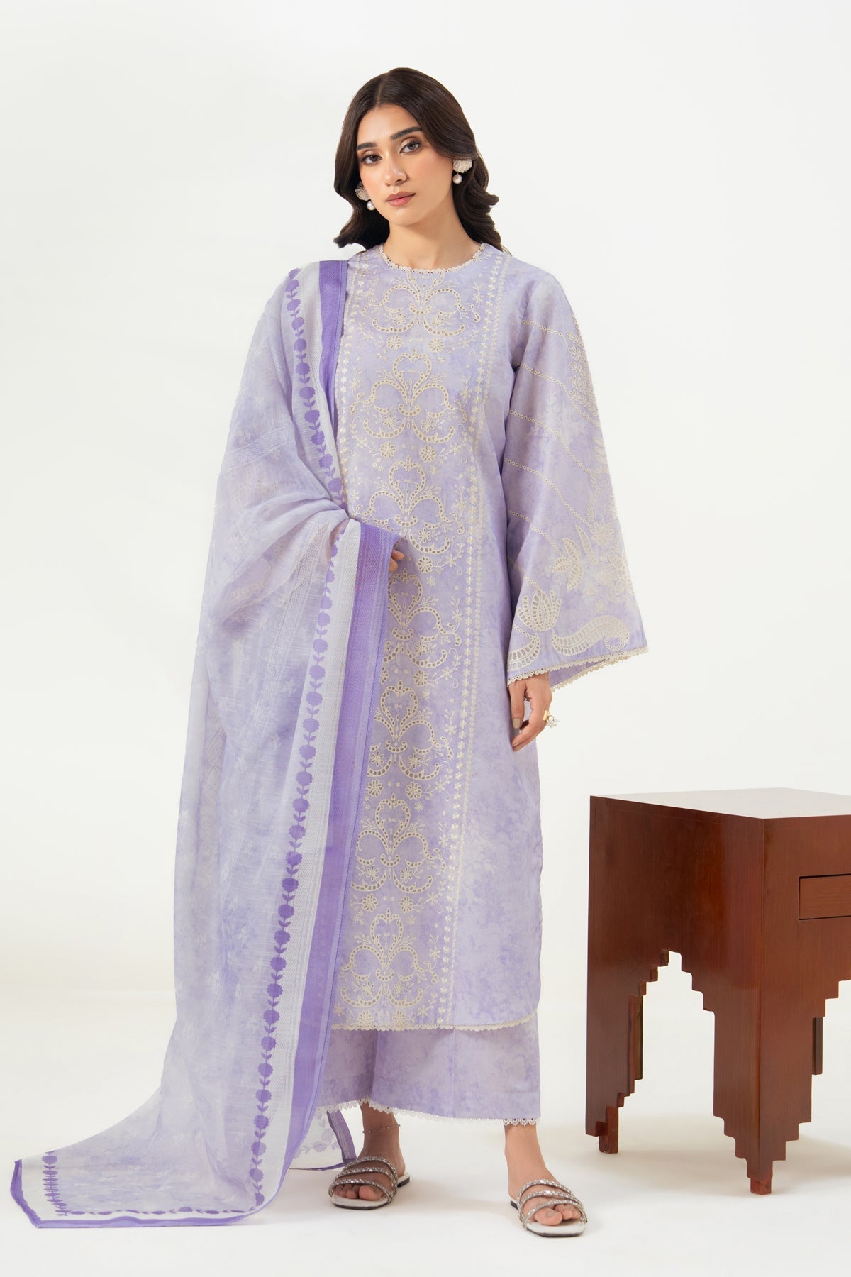 Xenia Formals | Namah Lawn 26 | AMZIN - Formal Dress - available at Maria Faisal in UK and USA.