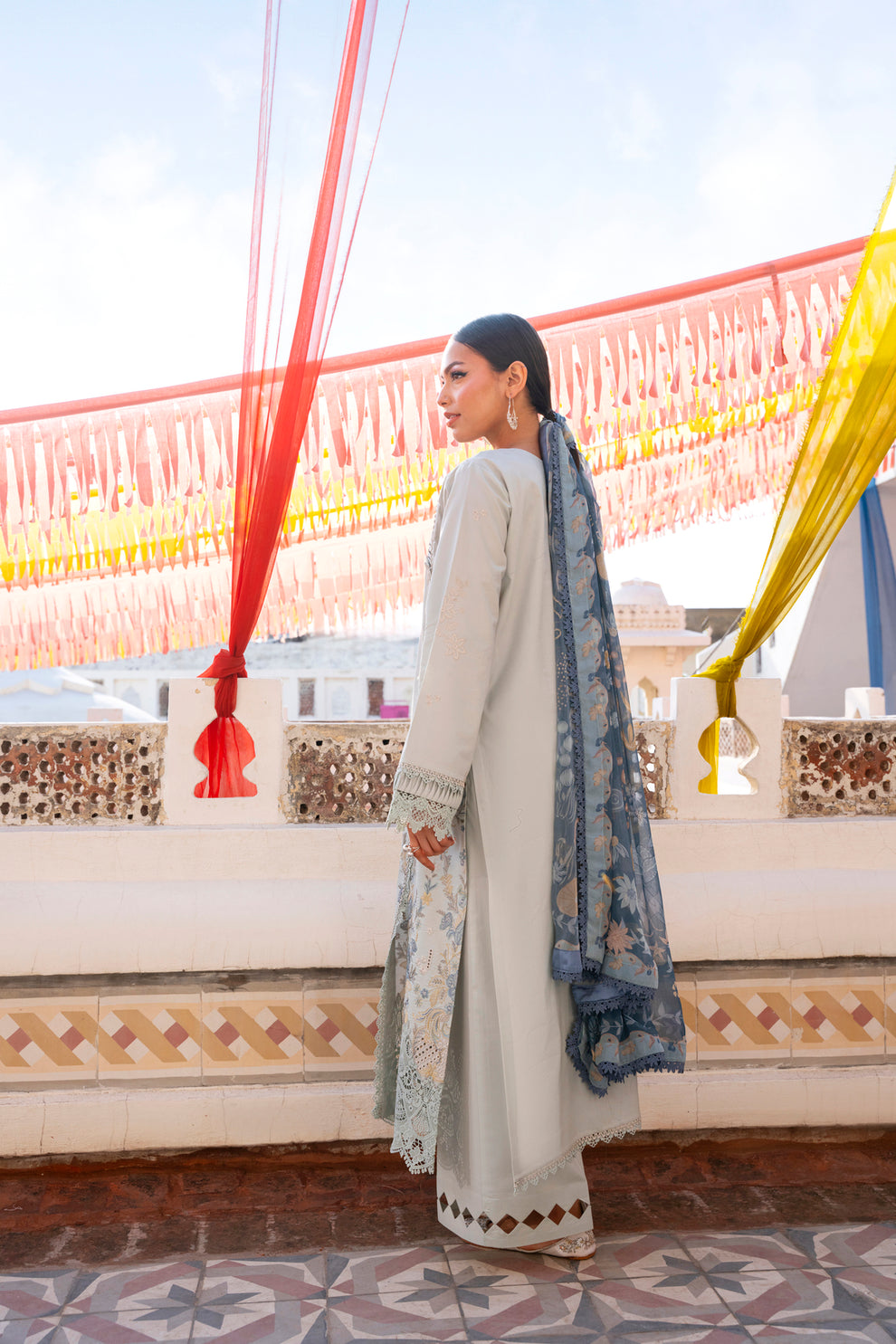 Florent | Basant Chikankari | FBC - 5B - Luxury Dress - available at Maria Faisal in UK and USA.