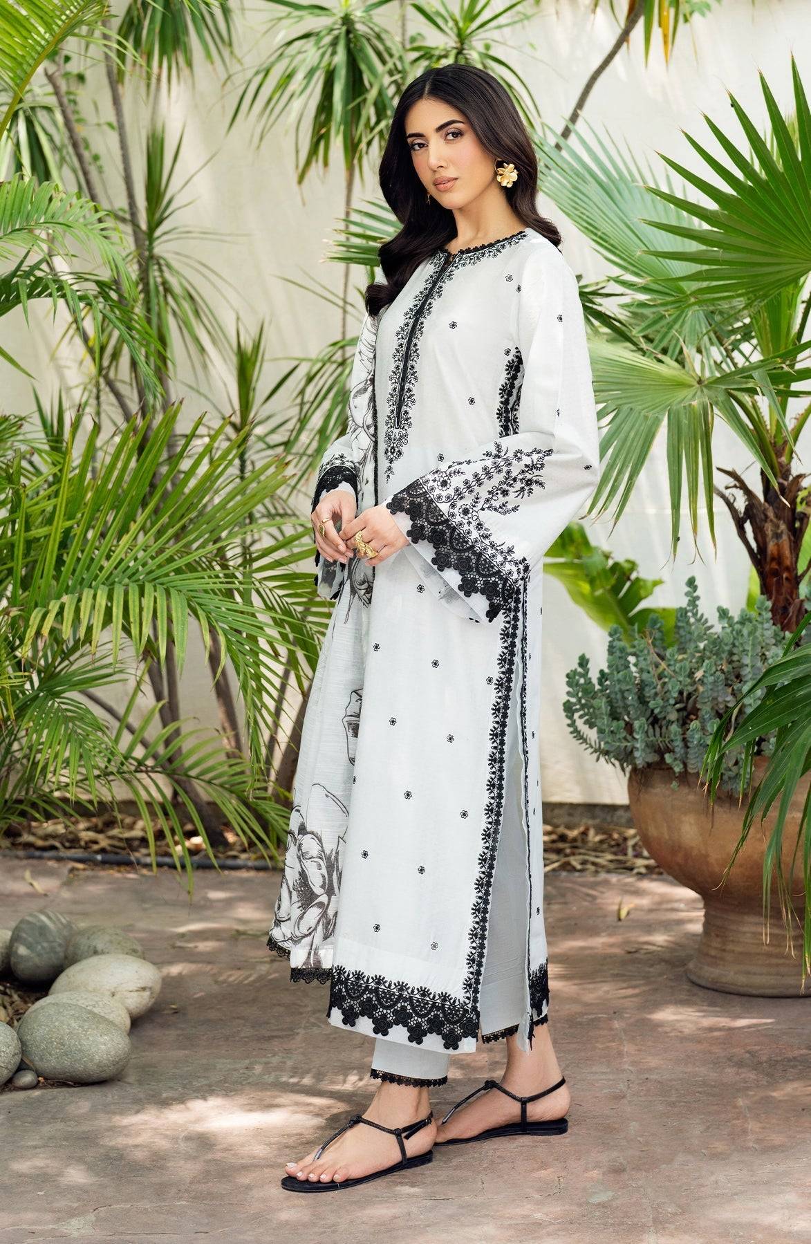 Zarif | Nura Textured Lawn 25 | REEHA by Maria Faisal - Registered Vendor of : Zarif - type : Ladies Clothes - 100% original wedding dresses
