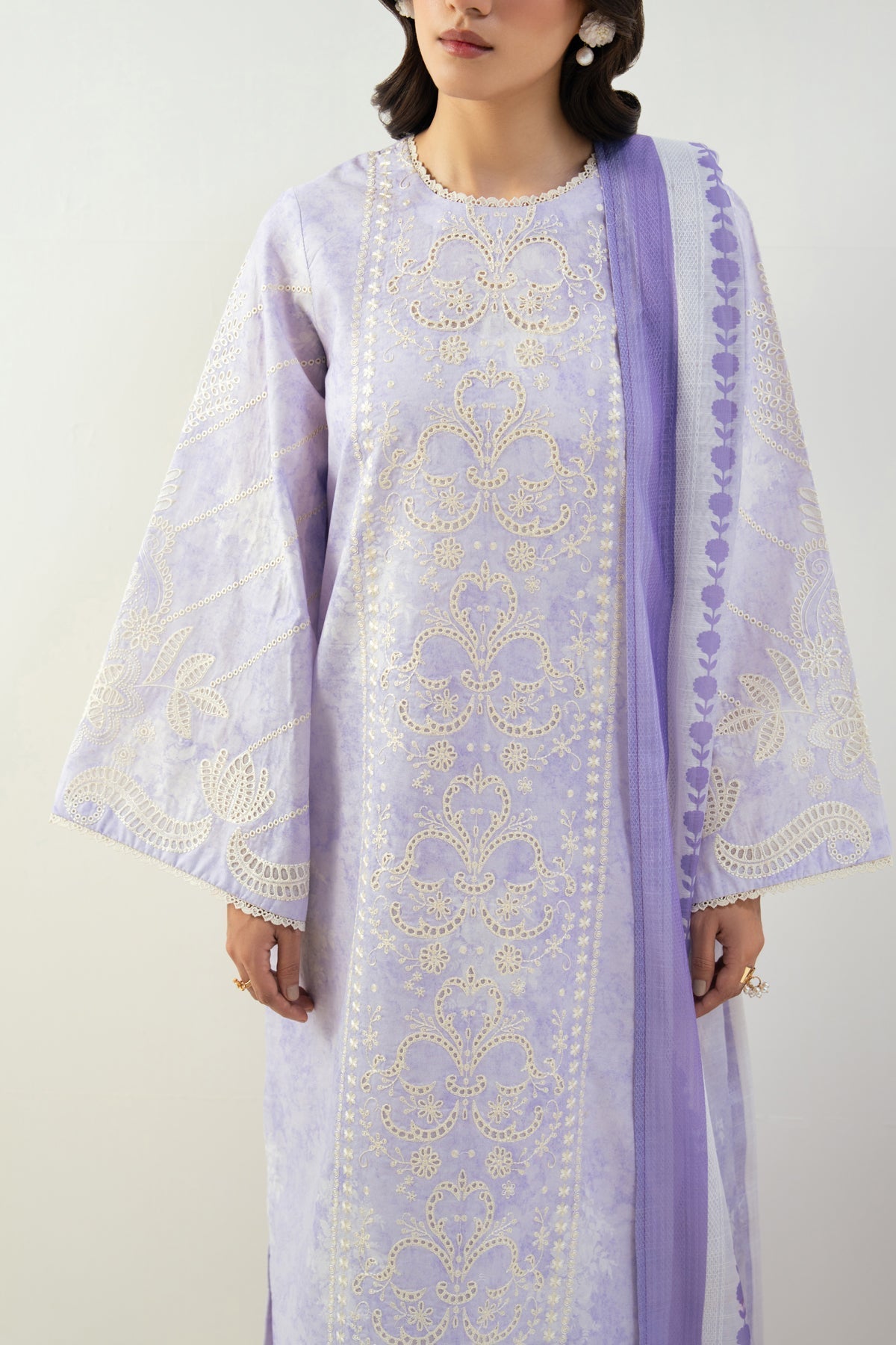 Xenia Formals | Namah Lawn 26 | AMZIN - Formal Dress - available at Maria Faisal in UK and USA.