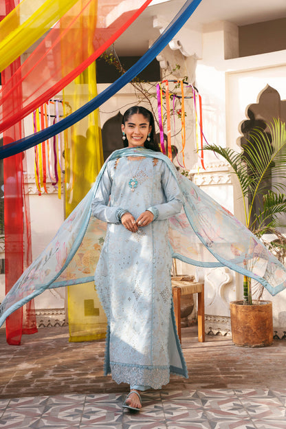 Florent | Basant Chikankari |FBC - 4B - Luxury Dress - available at Maria Faisal in UK and USA.