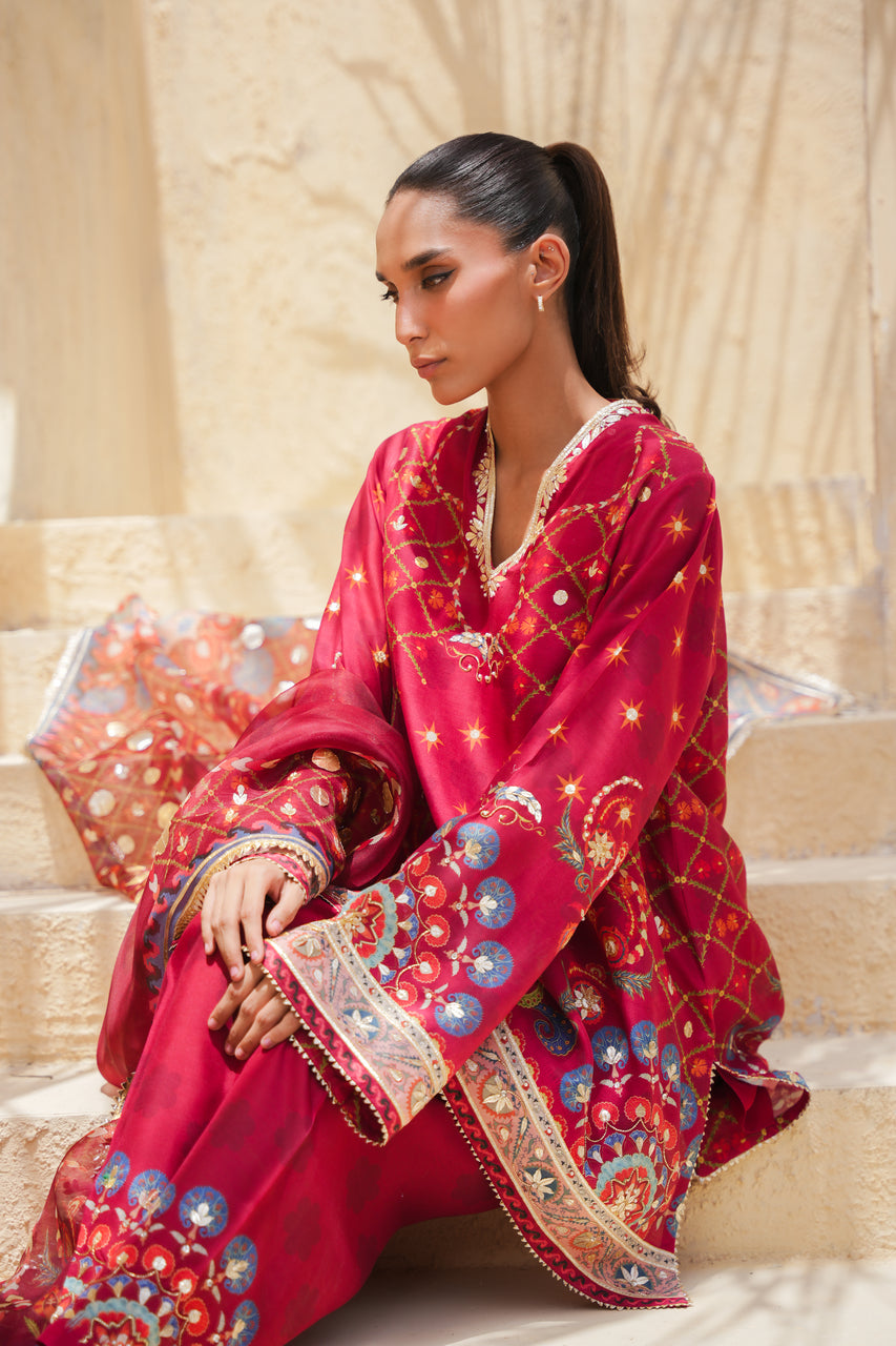 Sania Maskatiya | Eid ul Adha Edit | Enya (A) - Luxury Dress - available at Maria Faisal in UK and USA.