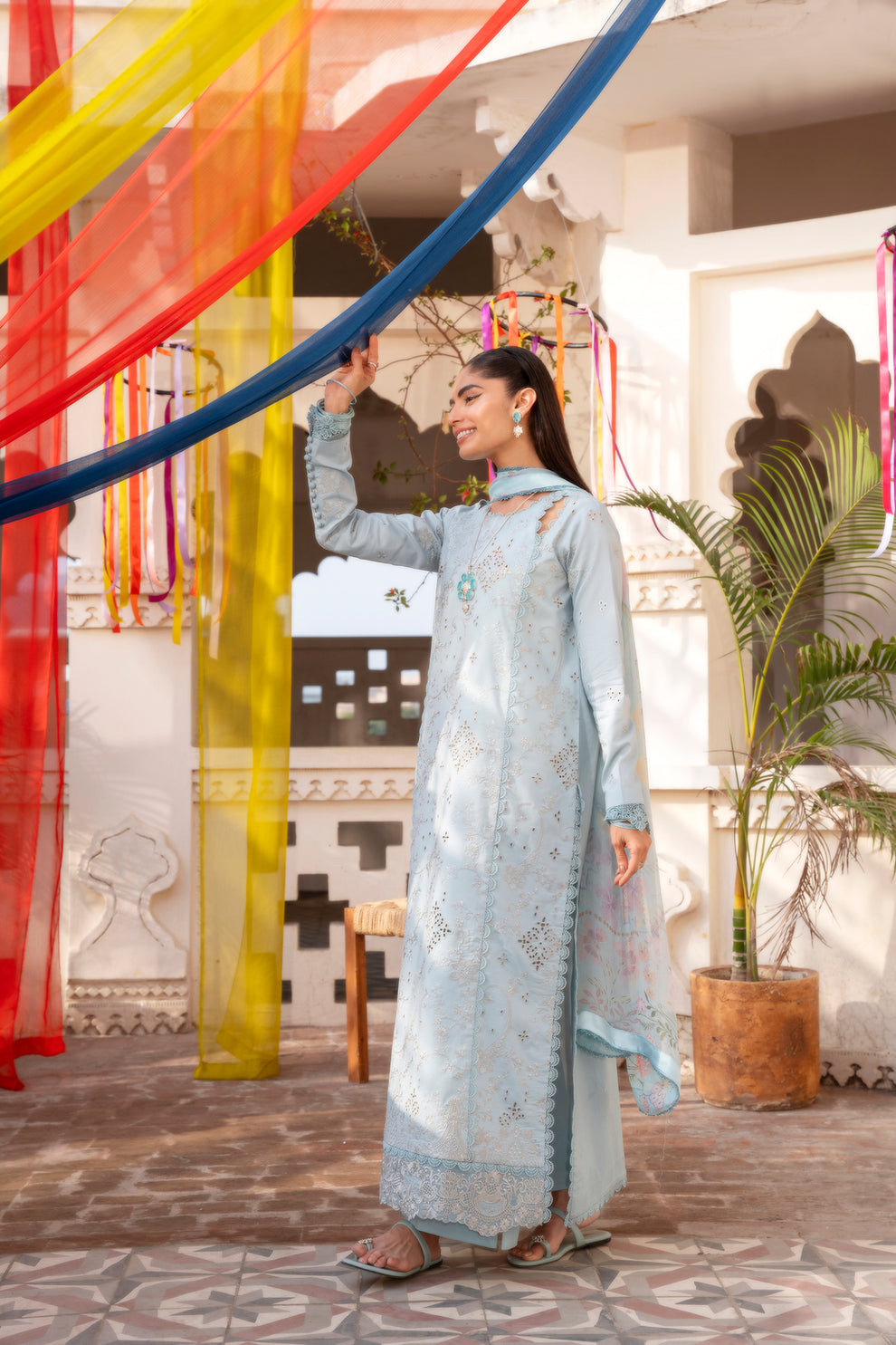Florent | Basant Chikankari |FBC - 4B - Luxury Dress - available at Maria Faisal in UK and USA.