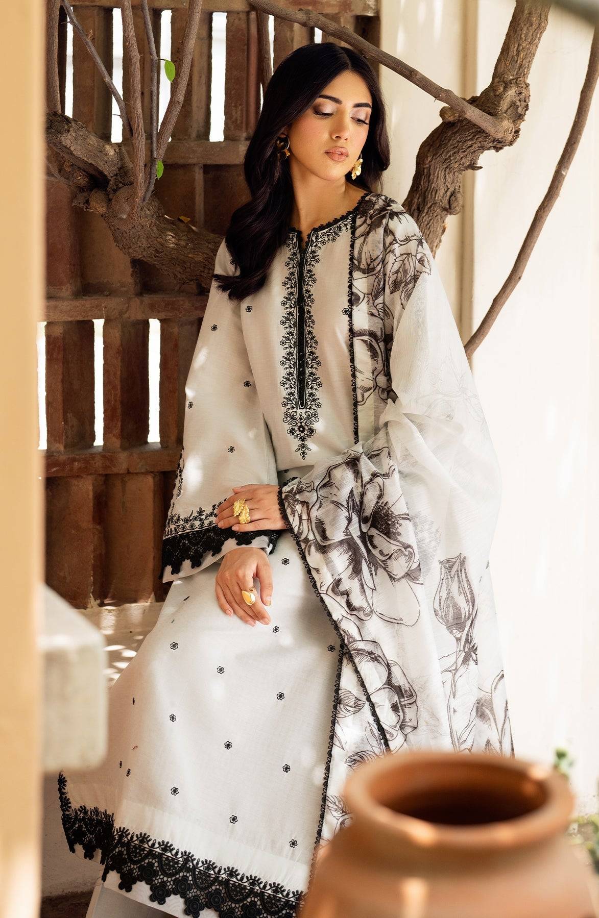 Zarif | Nura Textured Lawn 25 | REEHA by Maria Faisal - Registered Vendor of : Zarif - type : Ladies Clothes - 100% original wedding dresses
