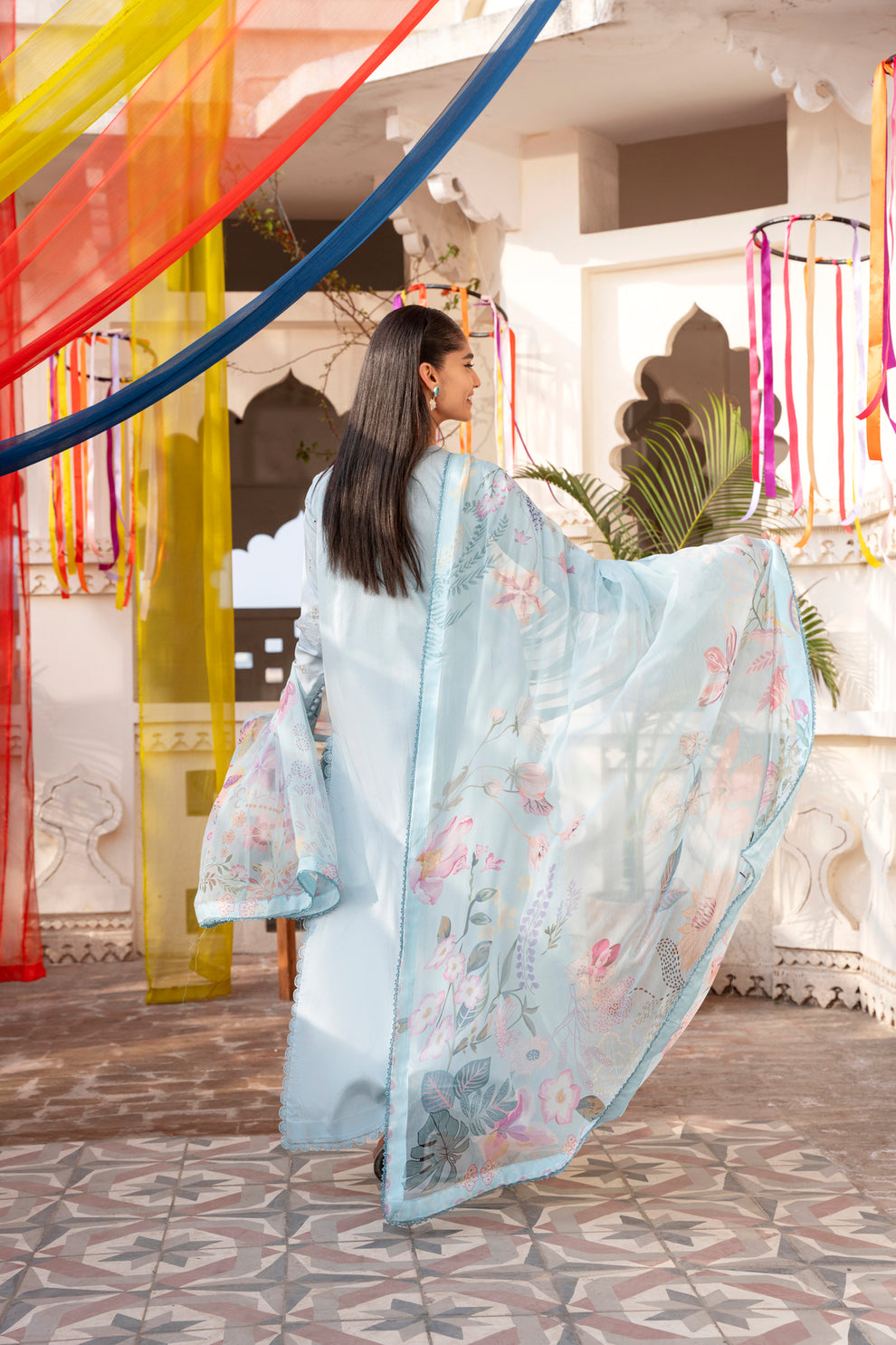Florent | Basant Chikankari |FBC - 4B - Luxury Dress - available at Maria Faisal in UK and USA.