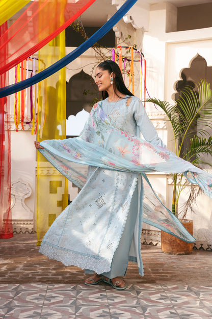 Florent | Basant Chikankari |FBC - 4B - Luxury Dress - available at Maria Faisal in UK and USA.