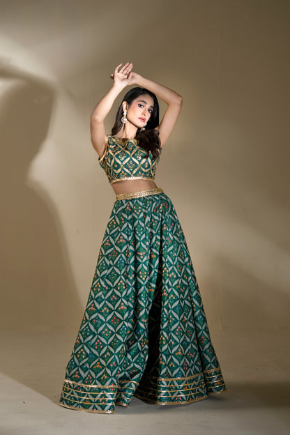 Faiza Faisal | Elara Luxury Pret | DREAMY GREEN - Luxury Dress - available at Maria Faisal in UK and USA.