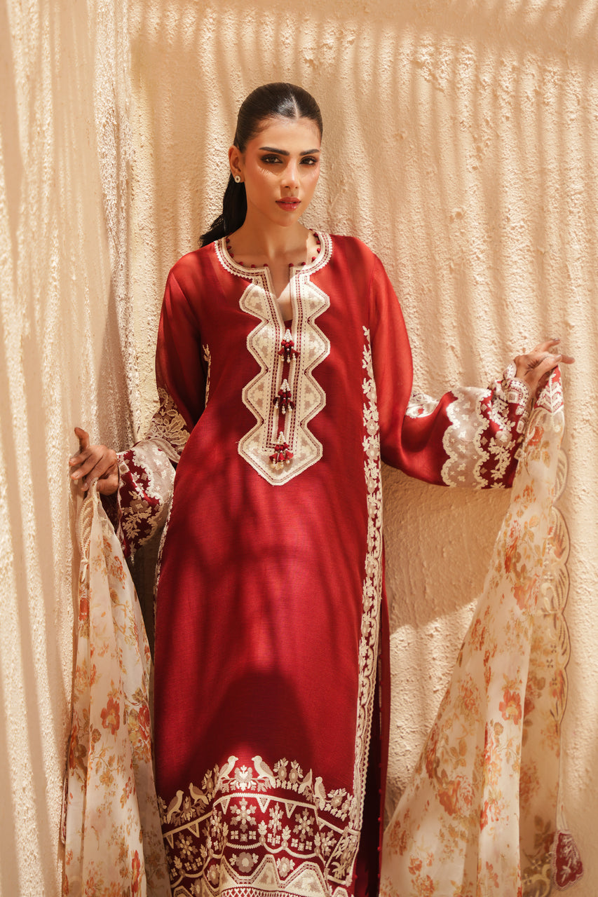 Sania Maskatiya | Eid ul Adha Edit | Zayna (B) - Luxury Dress - available at Maria Faisal in UK and USA.