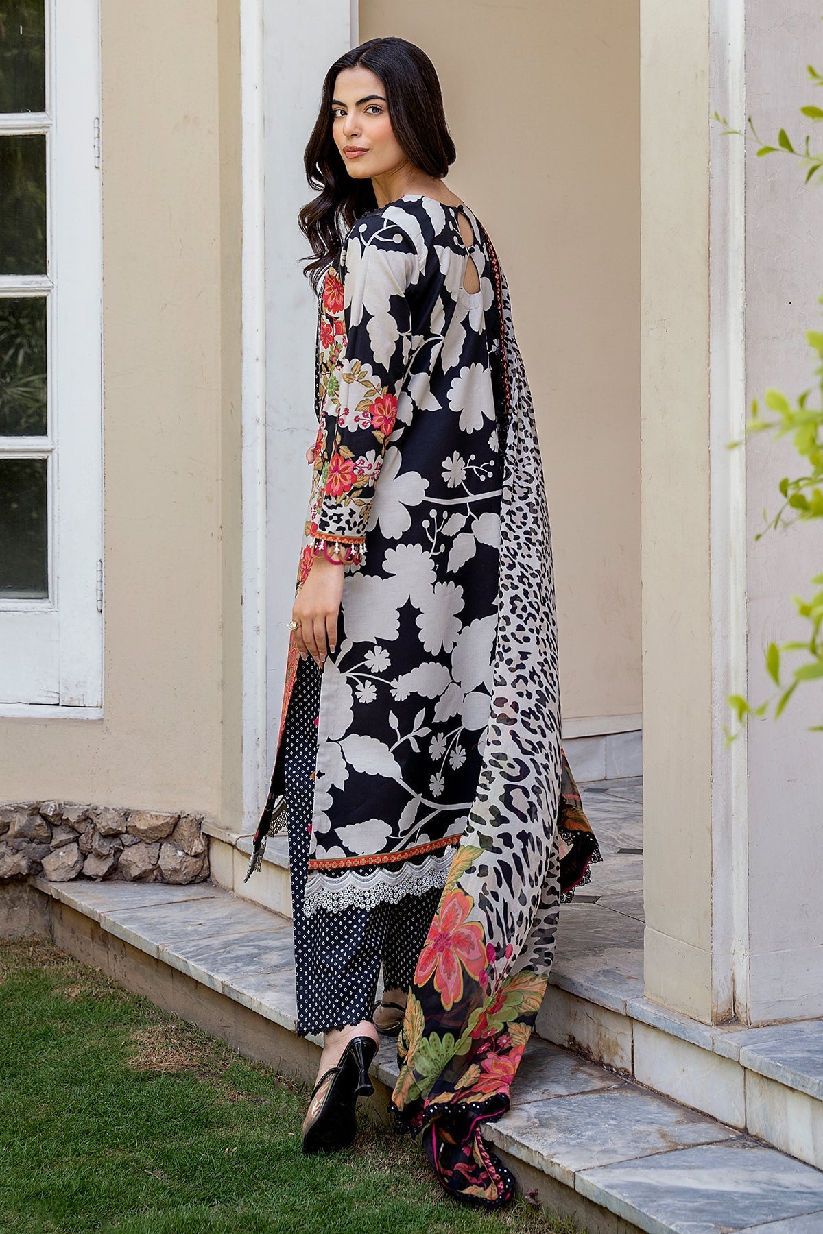 Charizma | C Print Lawn | CP6-21 - Luxury Dress - available at Maria Faisal in UK and USA.