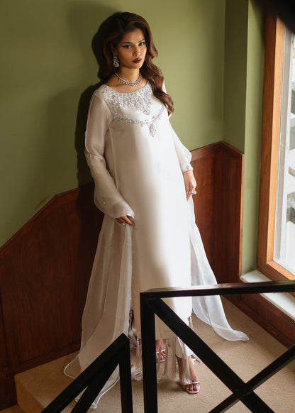 Mahum Asad | Private Hour |Silk Foam - Formal Dress - available at Maria Faisal in UK and USA.