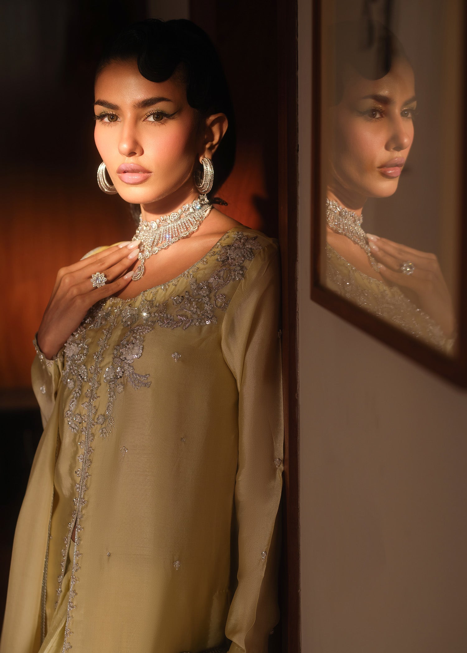 Mahum Asad | Private Hour | Vanilla Essence - Formal Dress - available at Maria Faisal in UK and USA.