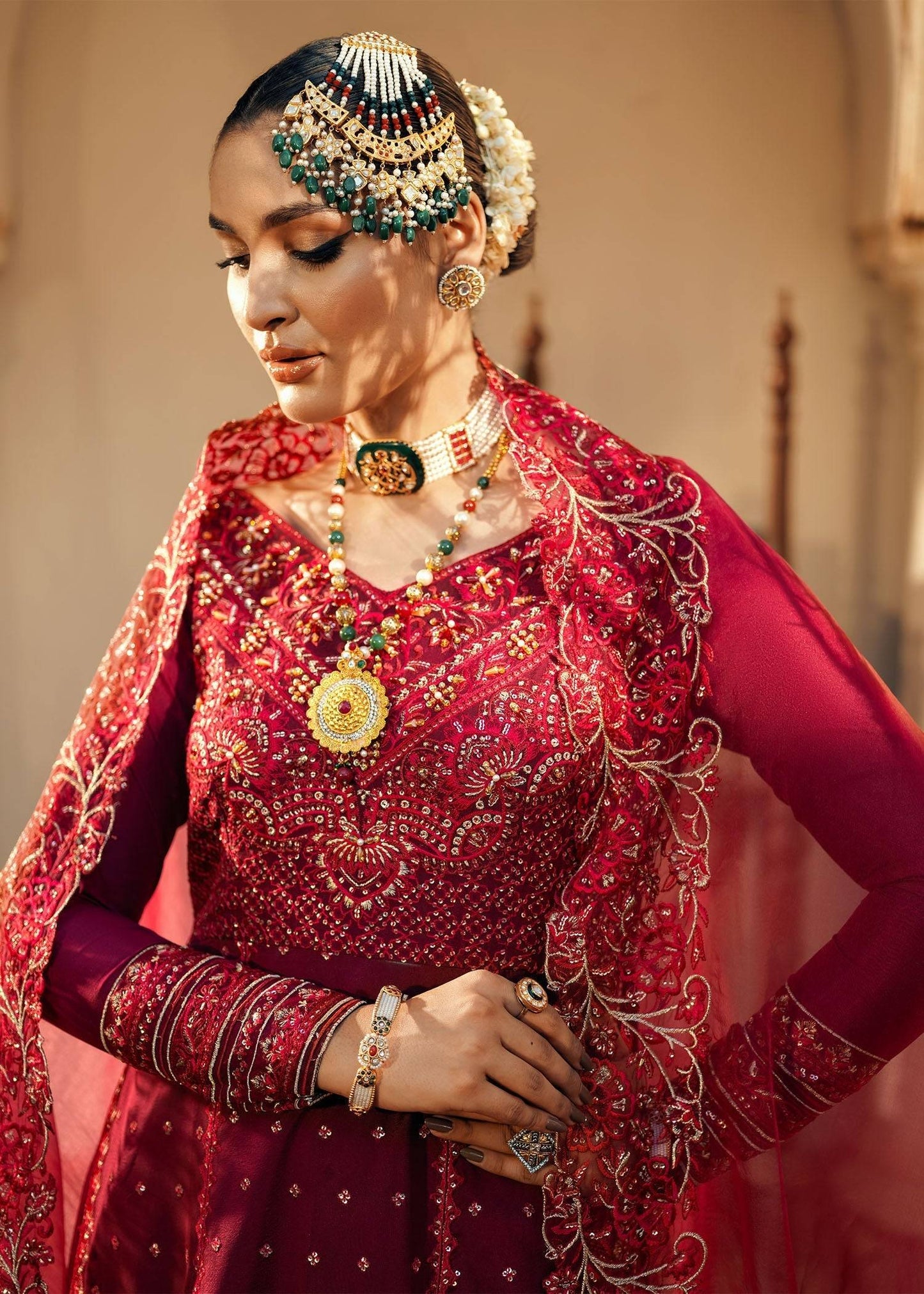 Jamnii | Noor e Nazakat | Ishaq-e- laal by Maria Faisal - Registered Vendor of : Jamnii - type : Ladies Clothes - 100% original wedding dresses