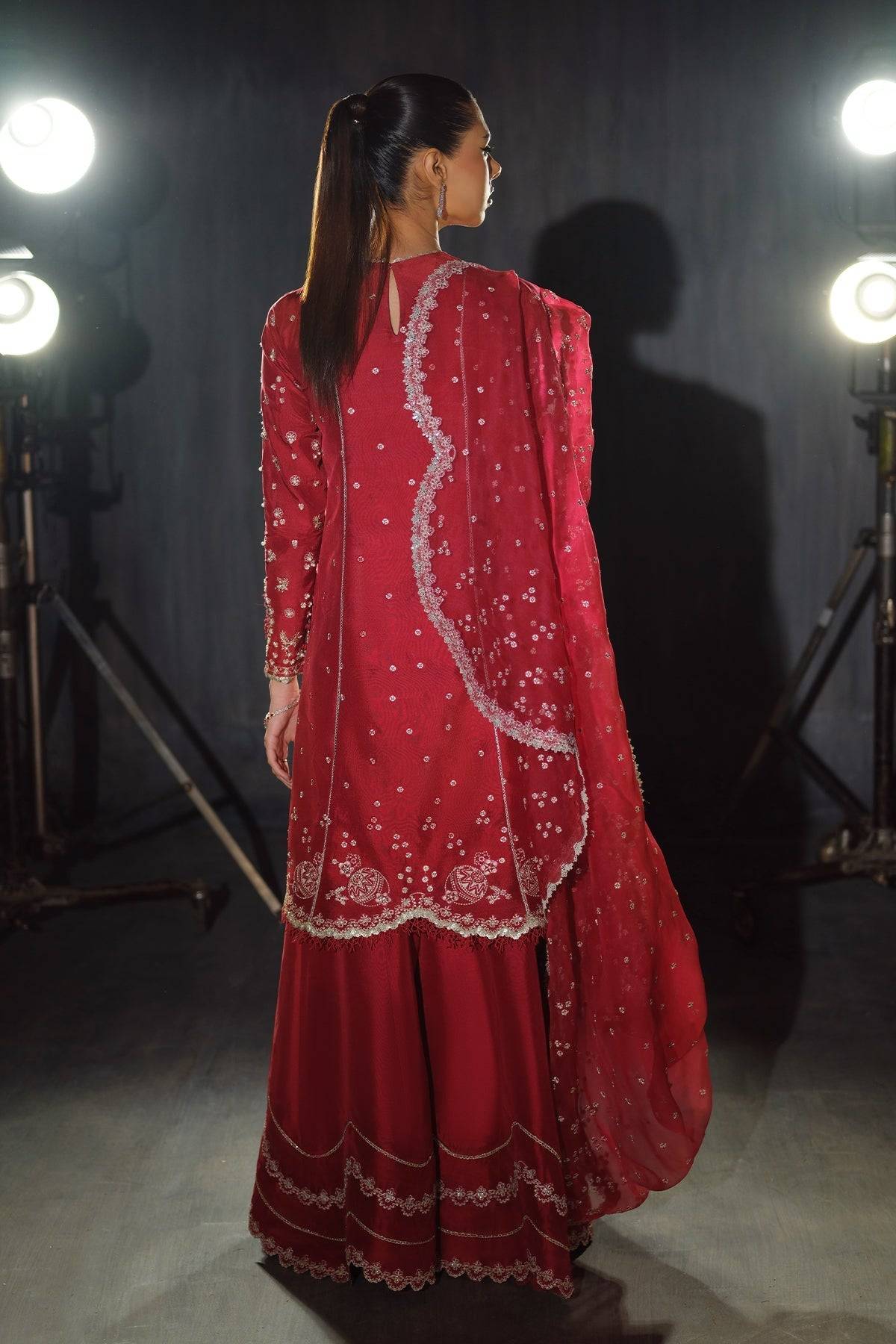 Nyra | Silk Pret A Porter 25 | Rosette by Maria Faisal - Registered Vendor of : Nyra - type : Ladies Clothes - 100% original wedding dresses