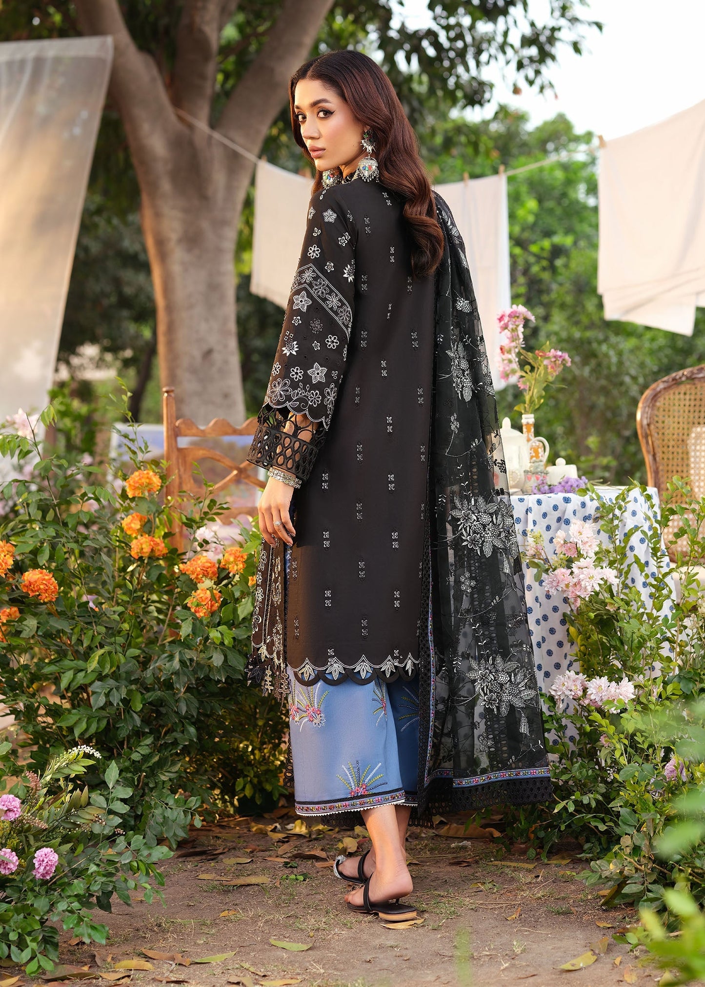 Zarizaa | Echelon Lawn | MIDNIGHT - Ladies Clothes - Maria Faisal