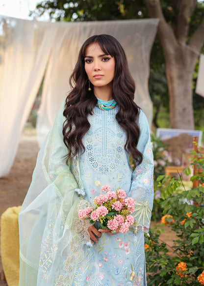 Zarizaa | Echelon Lawn | AZURE - Ladies Clothes - Maria Faisal