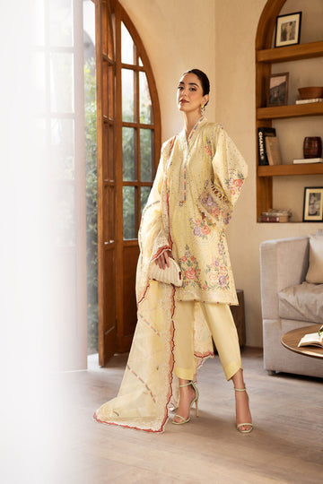 Maryam Hussain | Luxury Lawn 25 | Lemon Garden