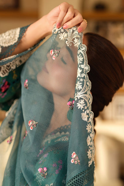 Maryam Hussain | Luxury Lawn 25 | Seashell by Maria Faisal - Registered Vendor of : Maryam Hussain - type : Ladies Clothes - 100% original wedding dresses