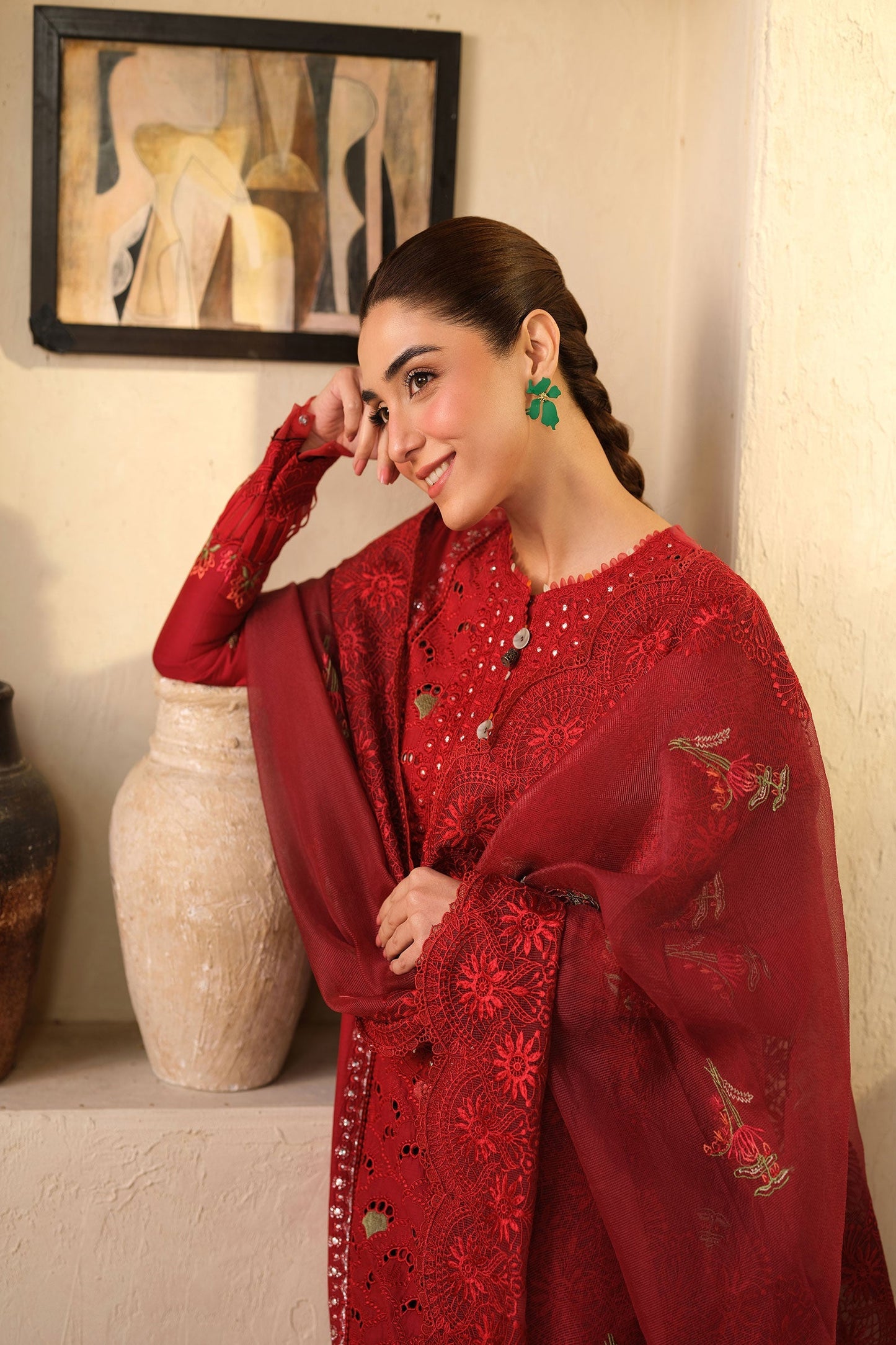 Maryam Hussain | Luxury Lawn 25 | Berry by Maria Faisal - Registered Vendor of : Maryam Hussain - type : Ladies Clothes - 100% original wedding dresses