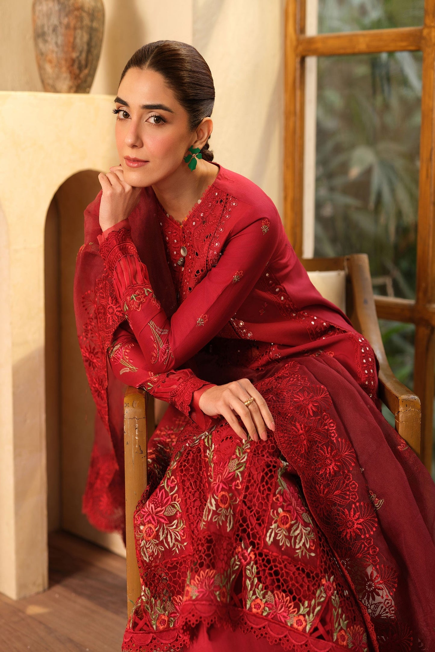 Maryam Hussain | Luxury Lawn 25 | Berry by Maria Faisal - Registered Vendor of : Maryam Hussain - type : Ladies Clothes - 100% original wedding dresses