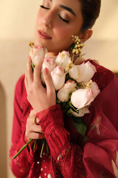 Maryam Hussain | Luxury Lawn 25 | Berry by Maria Faisal - Registered Vendor of : Maryam Hussain - type : Ladies Clothes - 100% original wedding dresses