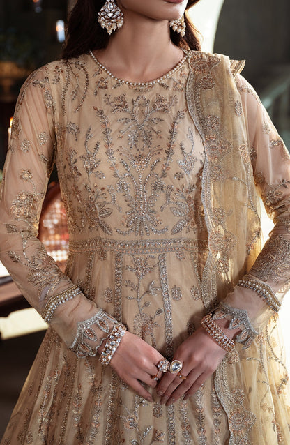 Zarif | Heritage Formals | ZHF 01 AVELINA - Designer Dress with Intricate embroidery and embellishments. Shop elegent wedding dress at Maria Faisal.