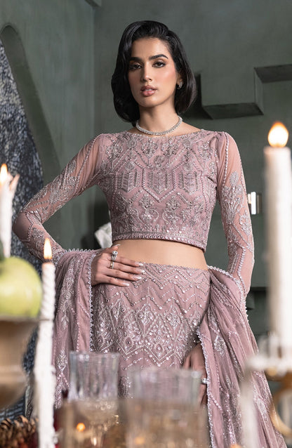 Zarif | Heritage Formals | ZHF 03 MERAKI - Designer Dress with Intricate embroidery and embellishments. Shop elegent wedding dress at Maria Faisal.