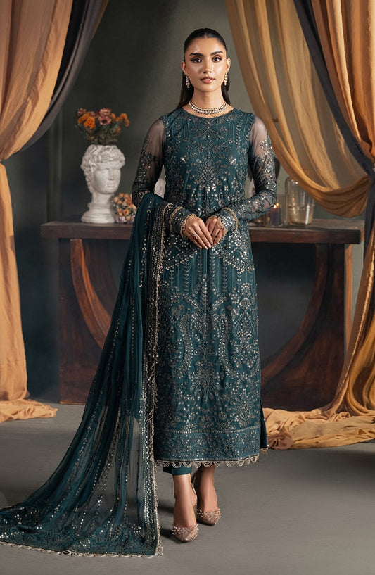 Zarif | Heritage Formals | ZHF 04 ARHA - Designer Dress with Intricate embroidery and embellishments. Shop elegent wedding dress at Maria Faisal.