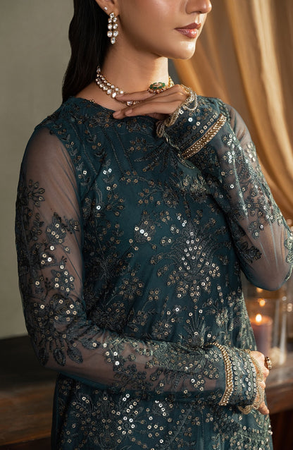 Zarif | Heritage Formals | ZHF 04 ARHA - Designer Dress with Intricate embroidery and embellishments. Shop elegent wedding dress at Maria Faisal.