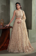 Zarif | Heritage Formals | ZHF 01 AVELINA - Designer Dress with Intricate embroidery and embellishments. Shop elegent wedding dress at Maria Faisal.