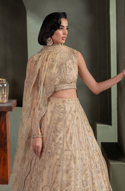 Zarif | Heritage Formals | ZHF 01 AVELINA - Designer Dress with Intricate embroidery and embellishments. Shop elegent wedding dress at Maria Faisal.