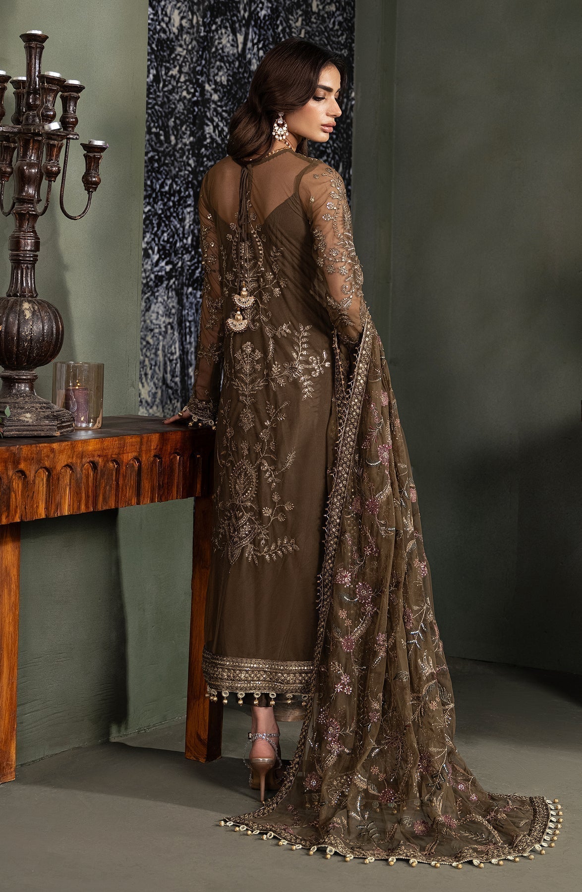 Zarif | Heritage Formals | ZHF 06 ZHALAY - Designer Dress with Intricate embroidery and embellishments. Shop elegent wedding dress at Maria Faisal.