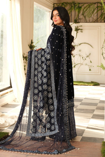 Raeesa Premium | Sheen Luxury Velvet | Nura - Ladies Clothes - Maria Faisal