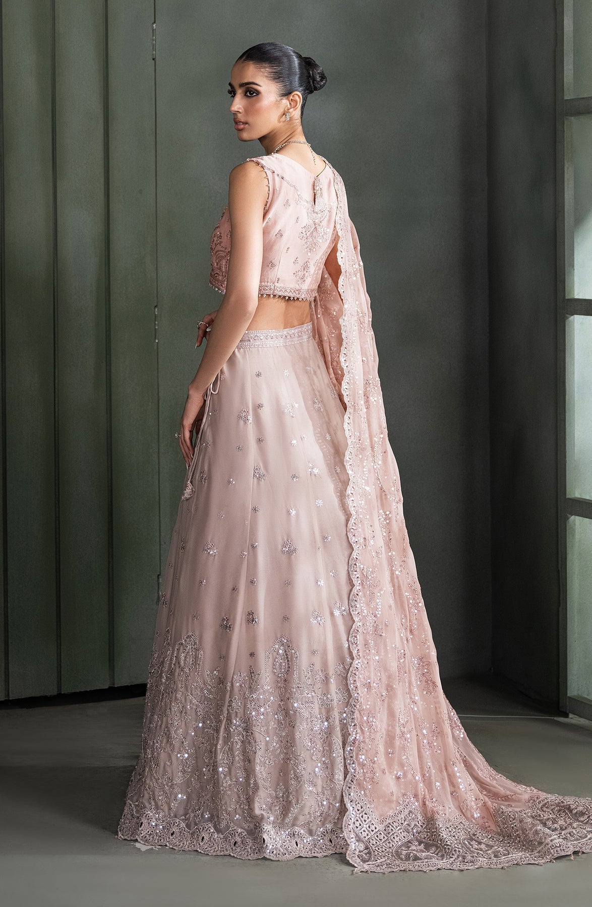 Zarif | Heritage Formals | ZHF 07 ELMIRA - Designer Dress with Intricate embroidery and embellishments. Shop elegent wedding dress at Maria Faisal.