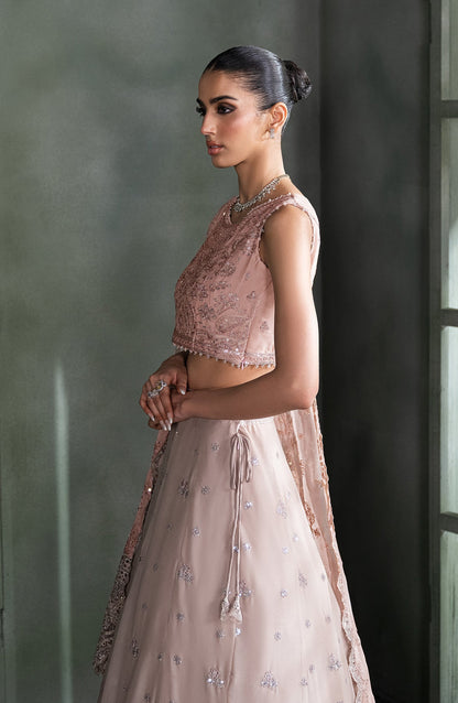 Zarif | Heritage Formals | ZHF 07 ELMIRA - Designer Dress with Intricate embroidery and embellishments. Shop elegent wedding dress at Maria Faisal.