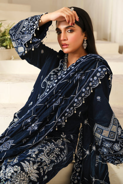 Raeesa Premium | Sheen Luxury Velvet | Soil - Ladies Clothes - Maria Faisal