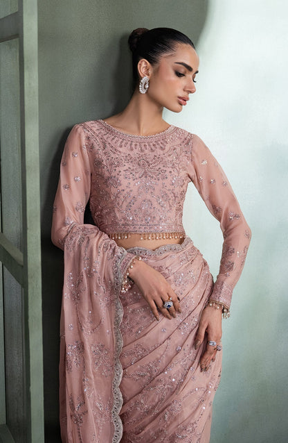 Zarif | Heritage Formals | ZHF 07 ELMIRA - Designer Dress with Intricate embroidery and embellishments. Shop elegent wedding dress at Maria Faisal.
