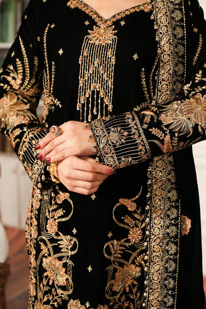 Raeesa Premium | Sheen Luxury Velvet | Naz - Ladies Clothes - Maria Faisal